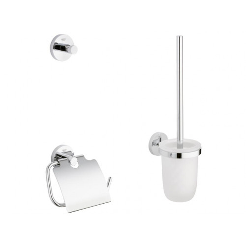 Set de baie (perie WC cu suport+suport hartie igienica+cuier) - Grohe Essentials